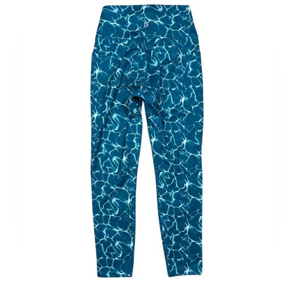 Buffbunny Collection Limitless Turquoise Blue Reflective Side Pocket 7/8 Legging - Picture 3 of 5